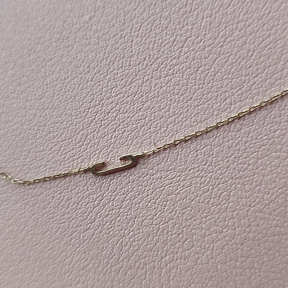 Gorjana 14k Gold Alphabet Necklace - Letter C - Picture 2 of 5